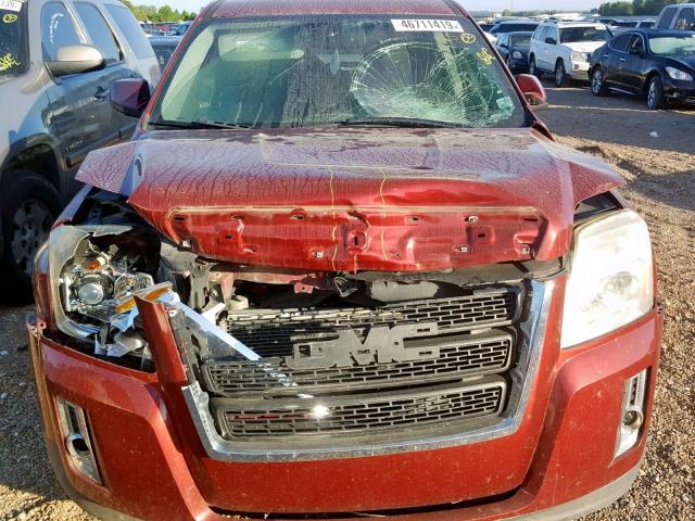 2CTALSEC7B6315645 - 2011 GMC TERRAIN SL RED photo 7