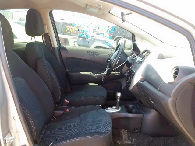 3N1CE2CP7FL433719 - 2015 NISSAN VERSA NOTE GRAY photo 5