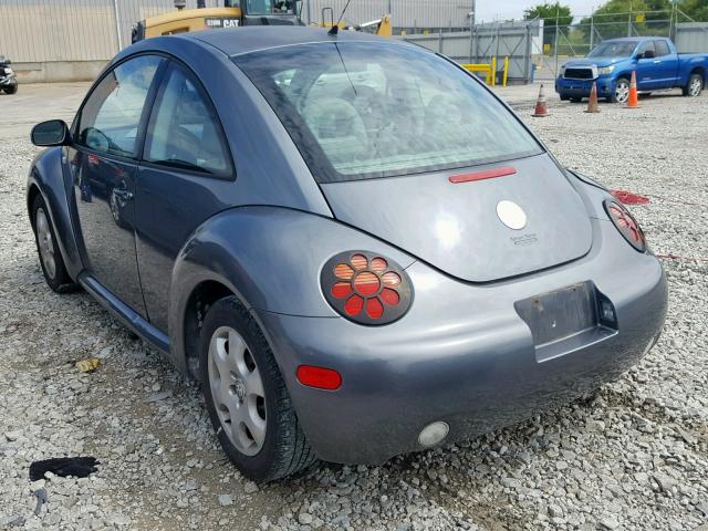 3VWCB21C62M435498 - 2002 VOLKSWAGEN NEW BEETLE 灰色 照片 3