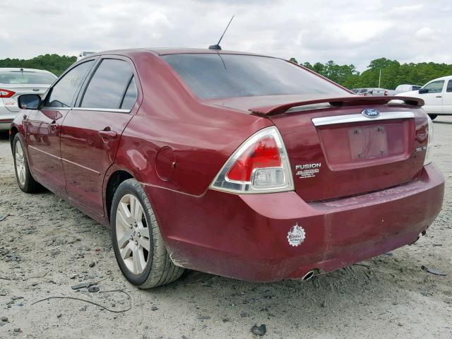 3FAHP08147R145277 - 2007 FORD FUSION SEL RED photo 3