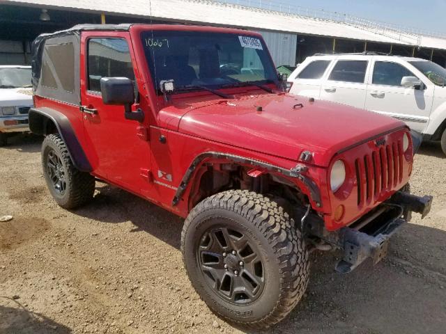 1J4FA24157L143258 - 2007 JEEP WRANGLER X RED photo 1