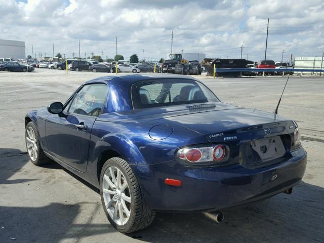 JM1NC26F280155147 - 2008 MAZDA MX-5 MIATA BLUE photo 3