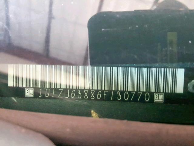 1G1ZU63886F130770 - 2006 CHEVROLET MALIBU MAX GREEN photo 10