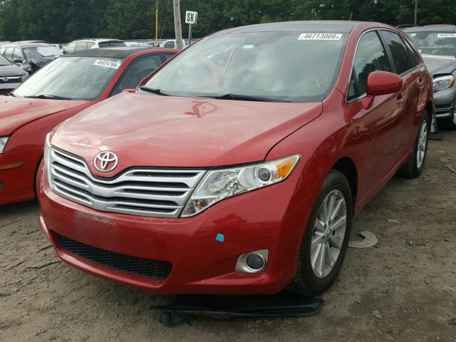 4T3BA3BB0AU018341 - 2010 TOYOTA VENZA BASE RED photo 2