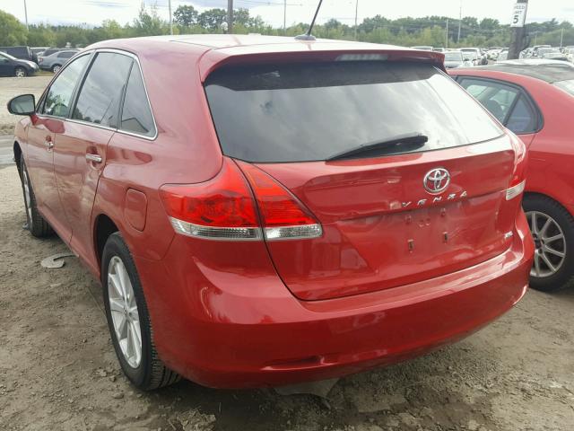 4T3BA3BB0AU018341 - 2010 TOYOTA VENZA BASE RED photo 3