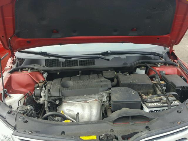 4T3BA3BB0AU018341 - 2010 TOYOTA VENZA BASE RED photo 7