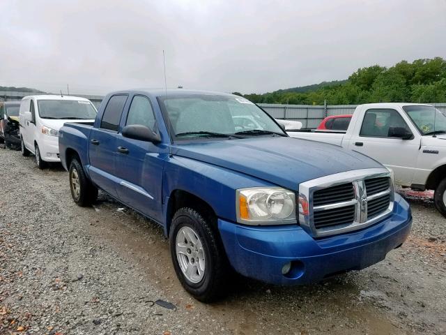 1D7HW48N86S535072 - 2006 DODGE DAKOTA QUA BLUE photo 1