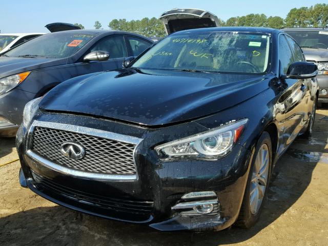 JN1BV7AP7FM331001 - 2015 INFINITI Q50 BASE BLACK photo 2