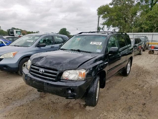 JTEEP21A650078600 - 2005 TOYOTA HIGHLANDER BLACK photo 2