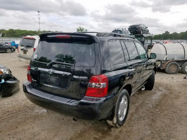 JTEEP21A650078600 - 2005 TOYOTA HIGHLANDER BLACK photo 4