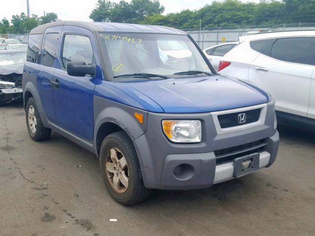 5J6YH28544L004378 - 2004 HONDA ELEMENT EX BLUE photo 1