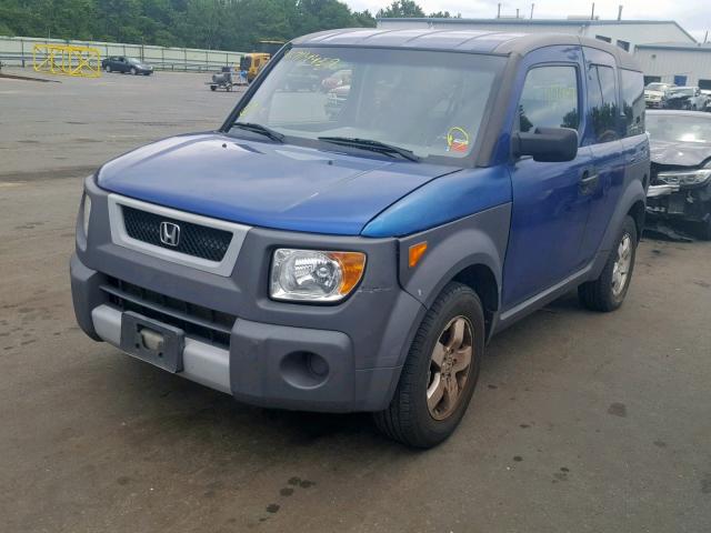 5J6YH28544L004378 - 2004 HONDA ELEMENT EX BLUE photo 2