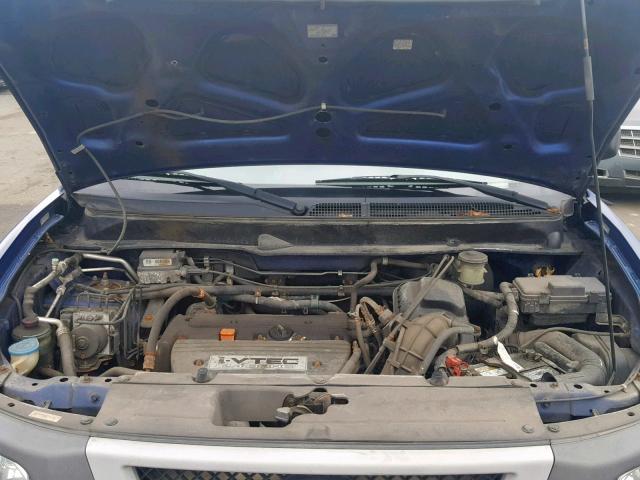 5J6YH28544L004378 - 2004 HONDA ELEMENT EX BLUE photo 7