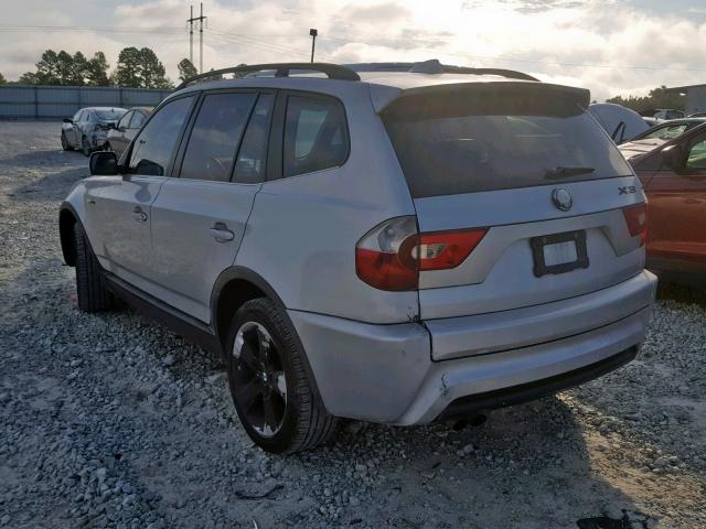 WBXPA93446WG80169 - 2006 BMW X3 3.0I GRAY photo 3