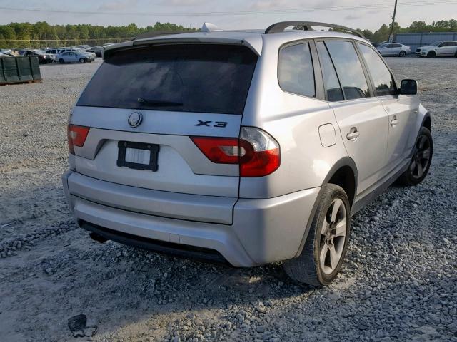 WBXPA93446WG80169 - 2006 BMW X3 3.0I GRAY photo 4