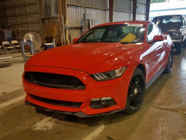 1FA6P8CF7G5280250 - 2016 FORD MUSTANG GT RED photo 2