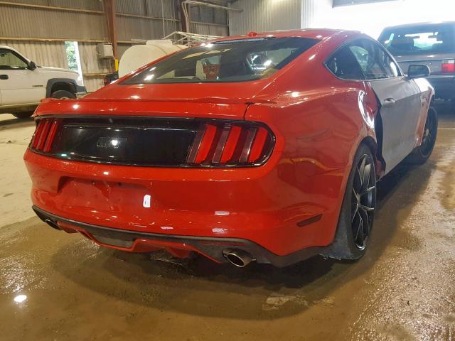 1FA6P8CF7G5280250 - 2016 FORD MUSTANG GT RED photo 4