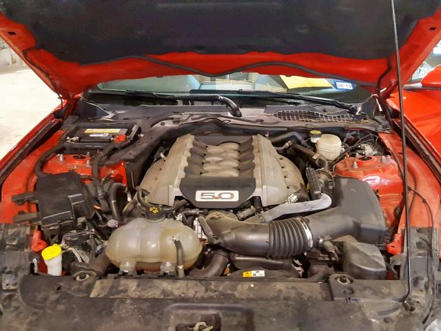 1FA6P8CF7G5280250 - 2016 FORD MUSTANG GT RED photo 7