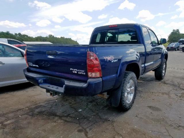 5TETU62N37Z433691 - 2007 TOYOTA TACOMA PRE BLUE photo 4