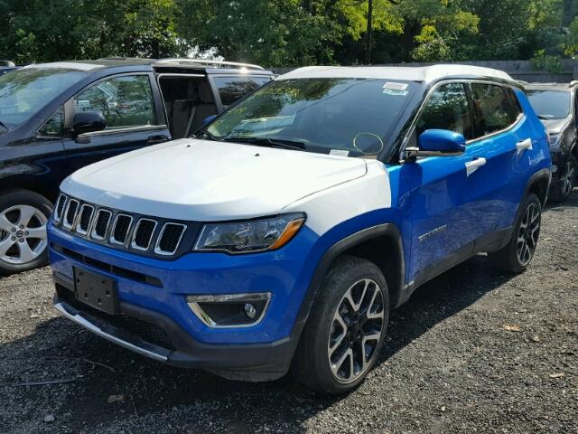 3C4NJDCB4JT402065 - 2018 JEEP COMPASS LI BLUE photo 2