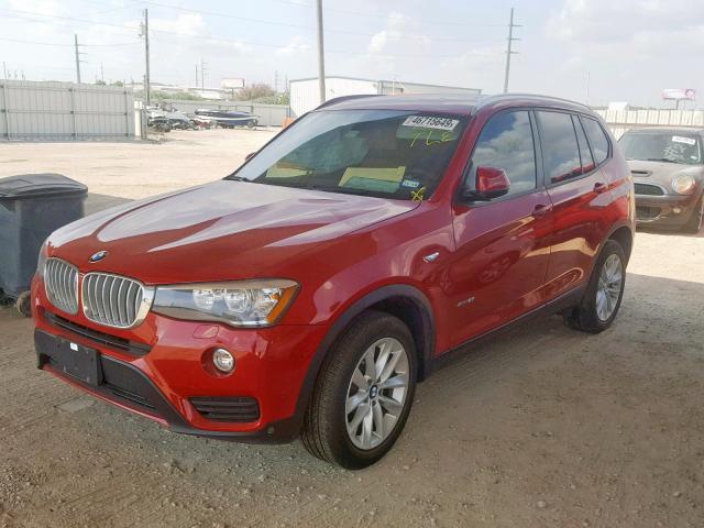 5UXWZ7C51G0R32779 - 2016 BMW X3 SDRIVE2 RED photo 2