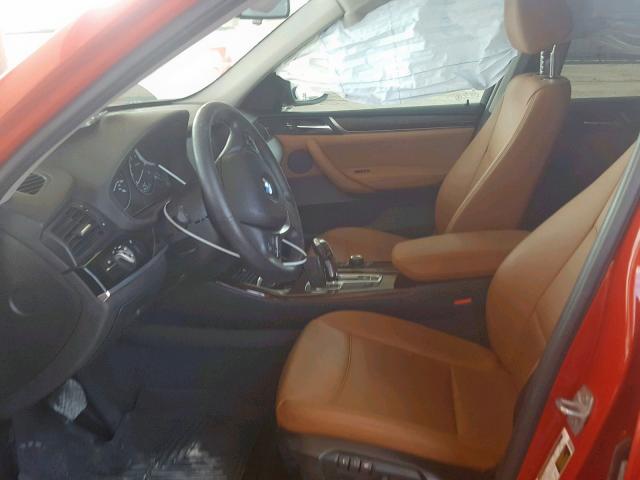 5UXWZ7C51G0R32779 - 2016 BMW X3 SDRIVE2 RED photo 5