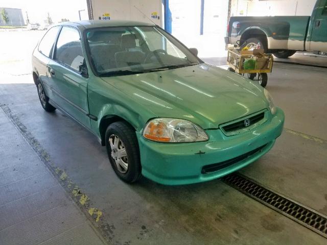 2HGEJ6448TH106085 - 1996 HONDA CIVIC DX GREEN photo 1