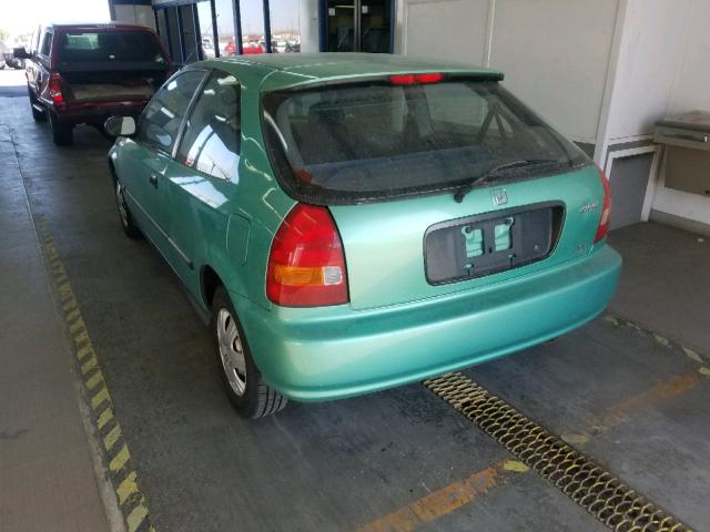 2HGEJ6448TH106085 - 1996 HONDA CIVIC DX GREEN photo 3