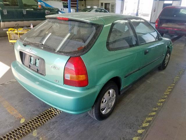 2HGEJ6448TH106085 - 1996 HONDA CIVIC DX GREEN photo 4