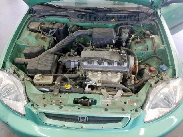 2HGEJ6448TH106085 - 1996 HONDA CIVIC DX GREEN photo 7