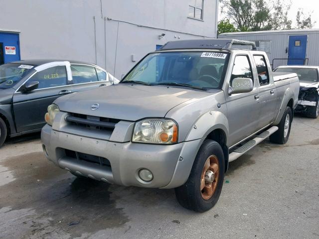 1N6ED29X22C357653 - 2002 NISSAN FRONTIER C BEIGE photo 2