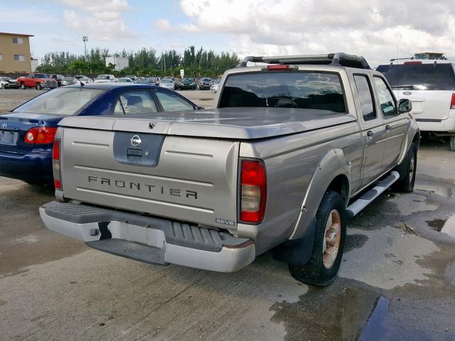 1N6ED29X22C357653 - 2002 NISSAN FRONTIER C BEIGE photo 4