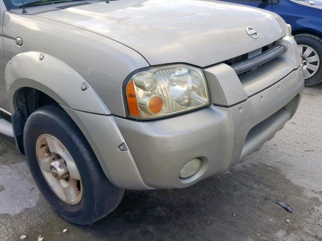 1N6ED29X22C357653 - 2002 NISSAN FRONTIER C BEIGE photo 9