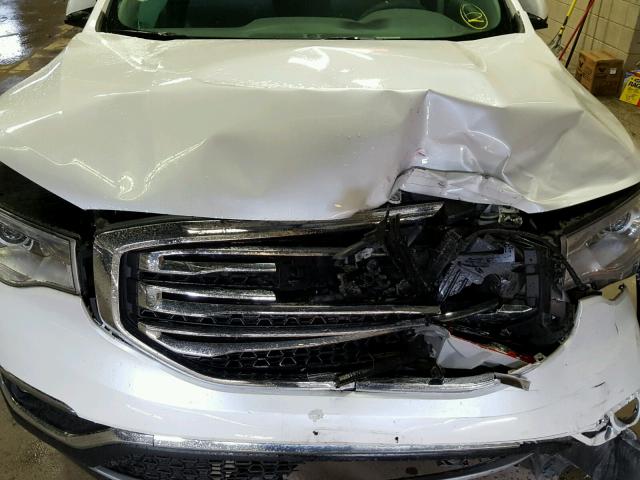 1GKKNSLA4HZ287316 - 2017 GMC ACADIA SLE WHITE photo 7