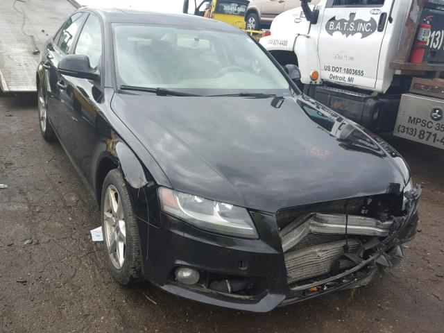 WAULF78K19A133655 - 2009 AUDI A4 2.0T QU BLACK photo 1