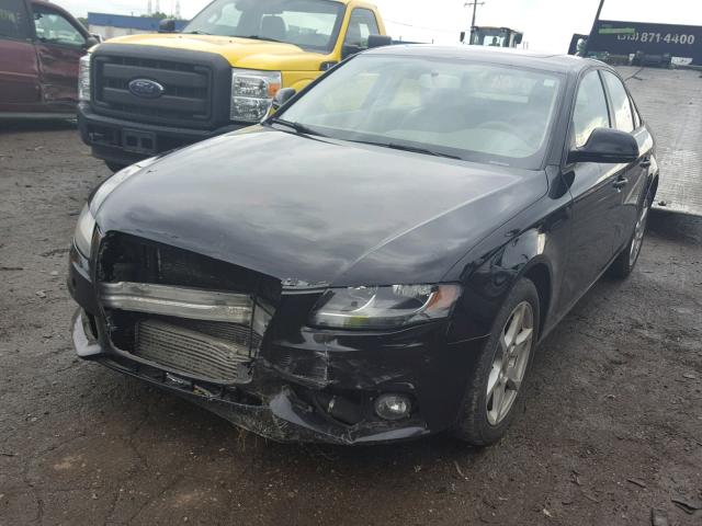 WAULF78K19A133655 - 2009 AUDI A4 2.0T QU BLACK photo 2