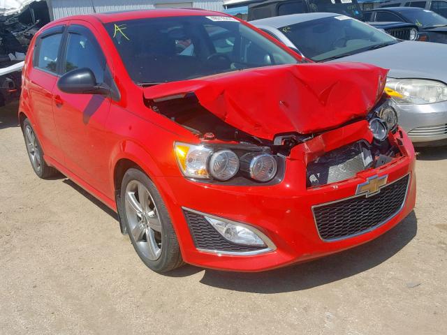 1G1JG6SB9E4124083 - 2014 CHEVROLET SONIC RS RED photo 1