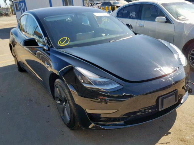 5YJ3E1EA7JF041637 - 2018 TESLA MODEL 3 BLACK photo 1