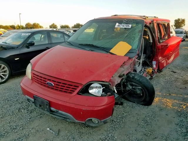 2FMZA57423BA45174 - 2003 FORD WINDSTAR S RED photo 2