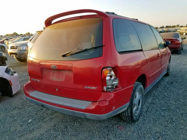 2FMZA57423BA45174 - 2003 FORD WINDSTAR S RED photo 4