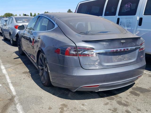 5YJSA1CP4DFP08201 - 2013 TESLA MODEL S BLUE photo 3