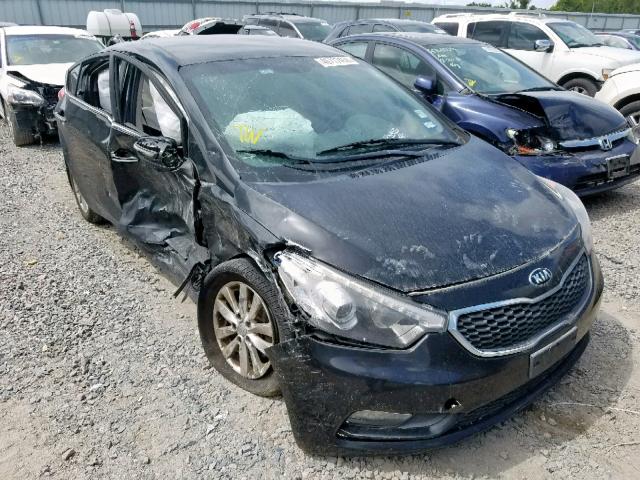 KNAFX4A88F5302419 - 2015 KIA FORTE EX BLACK photo 1