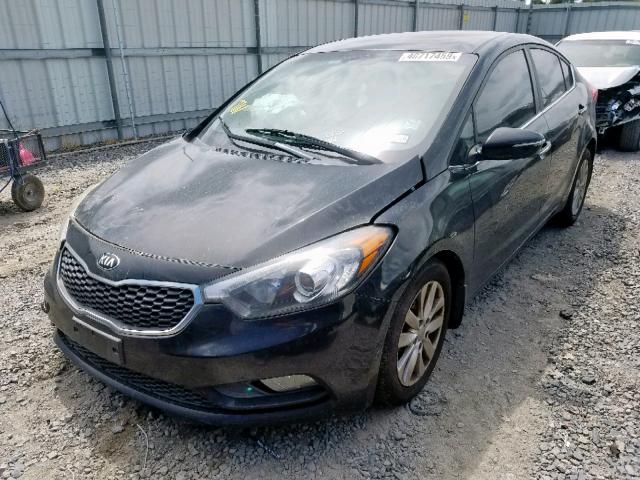 KNAFX4A88F5302419 - 2015 KIA FORTE EX BLACK photo 2