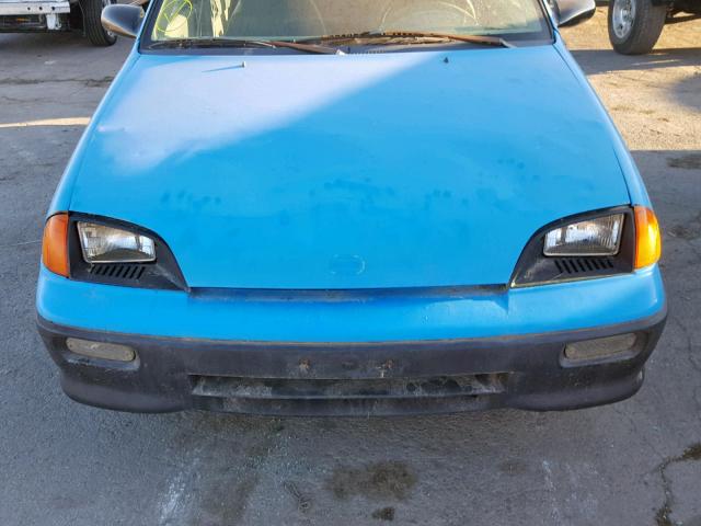 2C1MR646XN6809896 - 1992 GEO METRO BASE BLUE photo 9