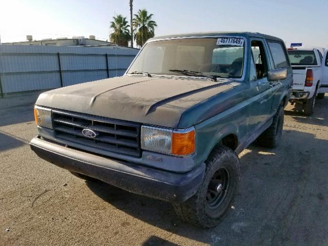 1FMEU15H7JLA40442 - 1988 FORD BRONCO U10 GREEN photo 2