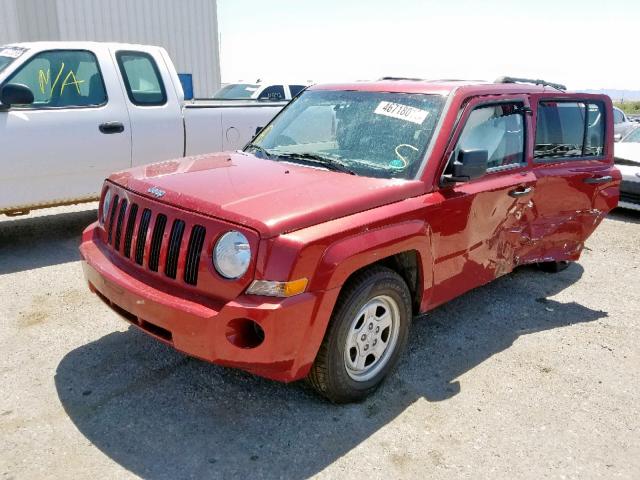 1J8FT28WX8D517972 - 2008 JEEP PATRIOT SP RED photo 2