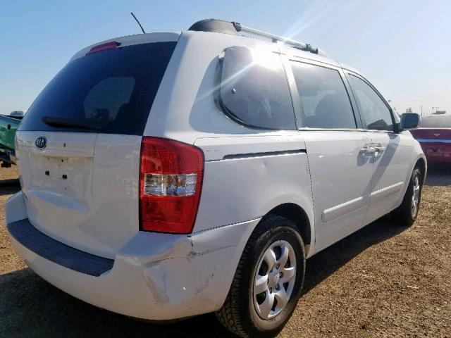 KNDMB133276135740 - 2007 KIA SEDONA EX WHITE photo 4