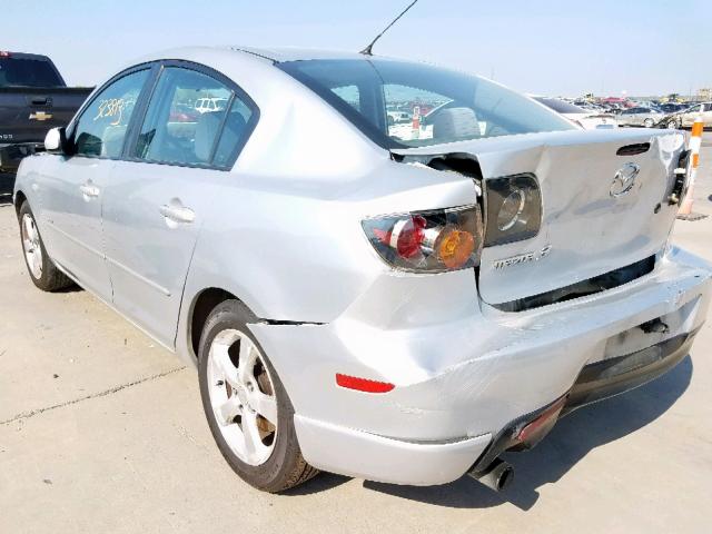 JM1BK323351305750 - 2005 MAZDA 3 S SILVER photo 3