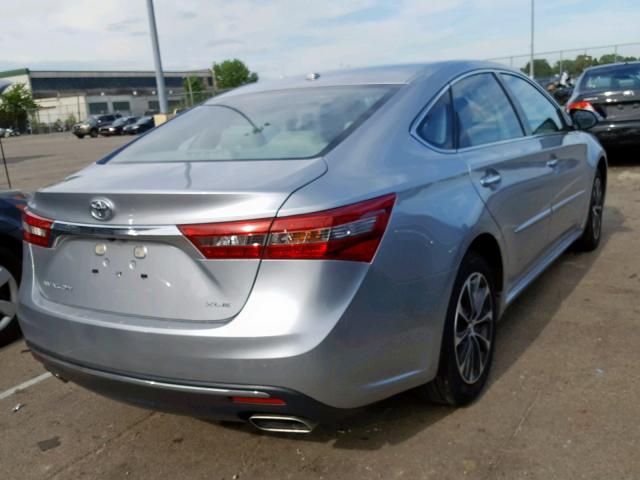 4T1BK1EB6JU271945 - 2018 TOYOTA AVALON XLE SILVER photo 4