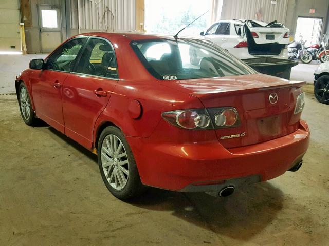 JM1GG12L361105254 - 2006 MAZDA SPEED 6 RED photo 3